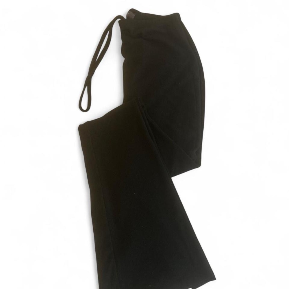 Y2K Black Flare Ribbed Leggings